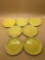 Vintage Winfield Pasadena Yellow Plates Set of 7