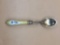 German Silver Spoon w/ Porcelain Handle