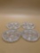 Crystal Cut Coasters Lot of 4