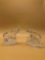 Pair Lenox Crystal Elephants