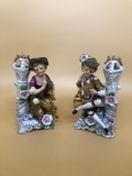 Ucagco Japanese Porcelain Ladies w/ instruments