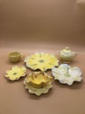 Breakfast Yellow Flower Pottery Set