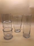 Glass Vases Lot of 3