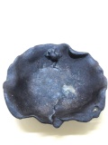 Japanese Bronze Frog on Lilly Pad Bowl