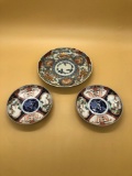 Asian Plates Lot of 3