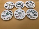 Limoges Earthly Paradise Plates Set of 6