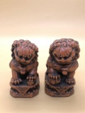 Pair ShoSan Stone Figures