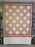 1920s Hand Stitched Summer Quilt with Skirt