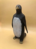 Wooden Penguin Figure