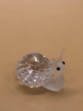 Swarovski Silver Crystal Snail