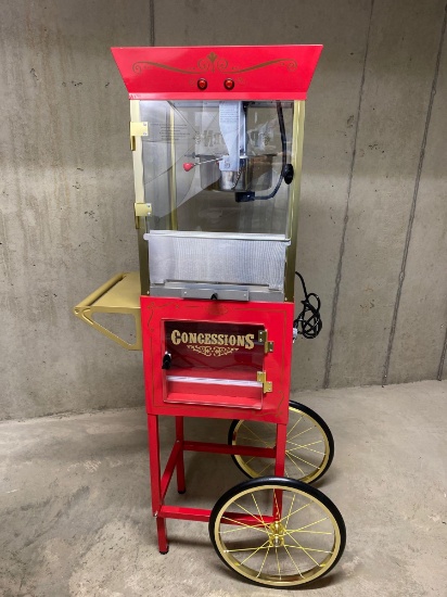 Popcorn Machine Vendor Cart
