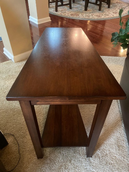Angled side table