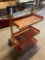 Orange Rolling 3 Shelf Tool Cart