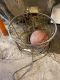 Vintage Metal Basketball Hoop Ball Return