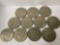 Lot of 11 1972 Ike Dollars