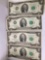 Lot of 4 Jefferson 2 Dollar Bills From 1976 Series