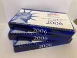 Lot of 3 - 2006 US Mint Proof Sets