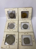 Lot of 6 Foreign Coins From 1909 - 1964