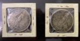 Lot of 2 each 1907 Philippian One Peso Coins