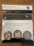 America the Beautiful Quarters Three Coin Set - Glacier National Park