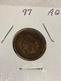 Lot of 5 Indian Cent, 1897, 98