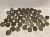 Lot of 50 1943 Steel Lincoln Cents randomly selected by Auctioneer