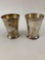 Pair of silver plated cups