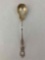 BAKER-MANCHESTER Sterling Silver Gold Fogged Relish Spoon