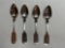 1850's T.B. Leavenworth Coin Silver Spoons Set of 4