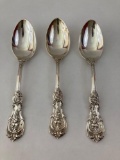Reed & Barton Sterling Silver Francis 1 Large Table Spoon set of 3