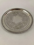 Silver plated plate