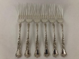 Gorham Marguerite Sterling Silver Set of 6 Dinner Forks
