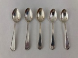 5 Sterling Silver Spoons by S. Kirk & Sons