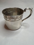 Fancy Sterling Silver Lullaby Baby Cup S188