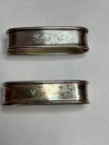 Pair of Lunt Sterling Silver Napkin Rings