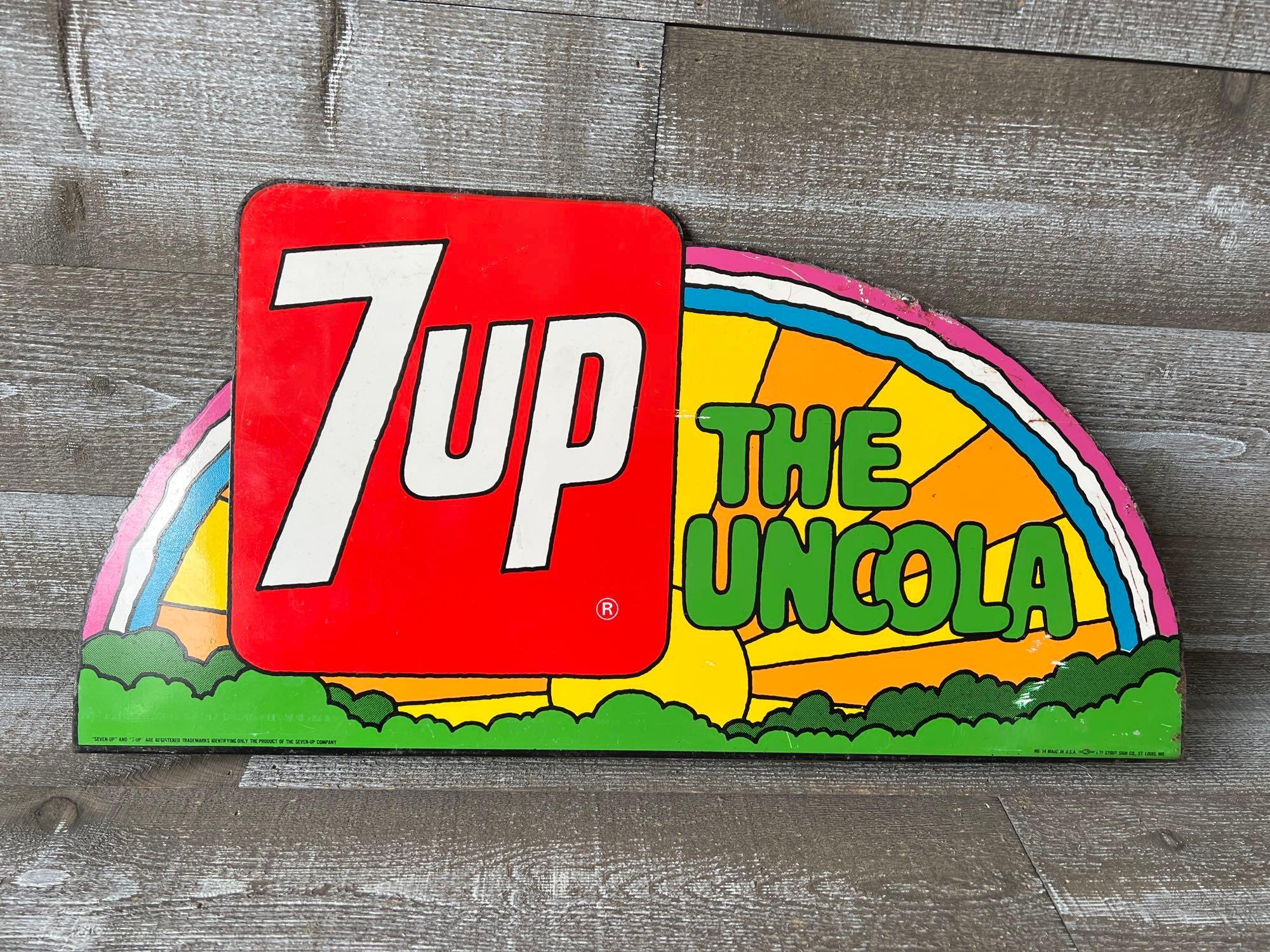 7up Peter Max Flange Sign | Proxibid