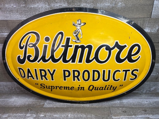 Biltmore Dairy Products Oval Sign
