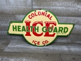 Colonial Ice Co. Health Guard Porcelain Sign