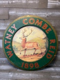 Warner Combe Reid 1898 Double Sided Wood Sign