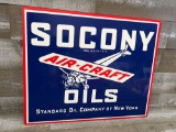 Socony Aircraft Oils Porcelain Sign