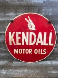 Kendall Motor Oils Double Sided Metal Sign