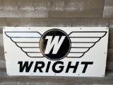 Wright Aircraft Porcelain Sign