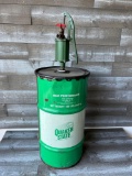 Quaker State Oil Drum and Pump