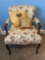 Floral Victorian arm chair