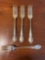 Towel Legato Pattern Sterling Silver Dinner Fork set of 4