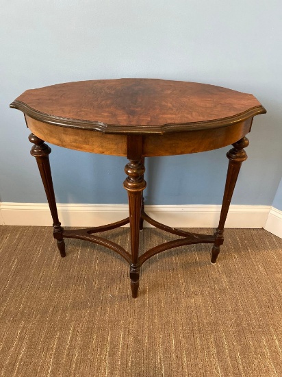 Oval side table