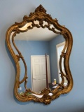 Ornate gilded mirror