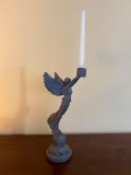 Winged Goddess Sculpture Candlestick