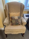 Tan Upholstered chair