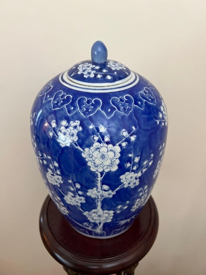Large Asian Porcelain Jar